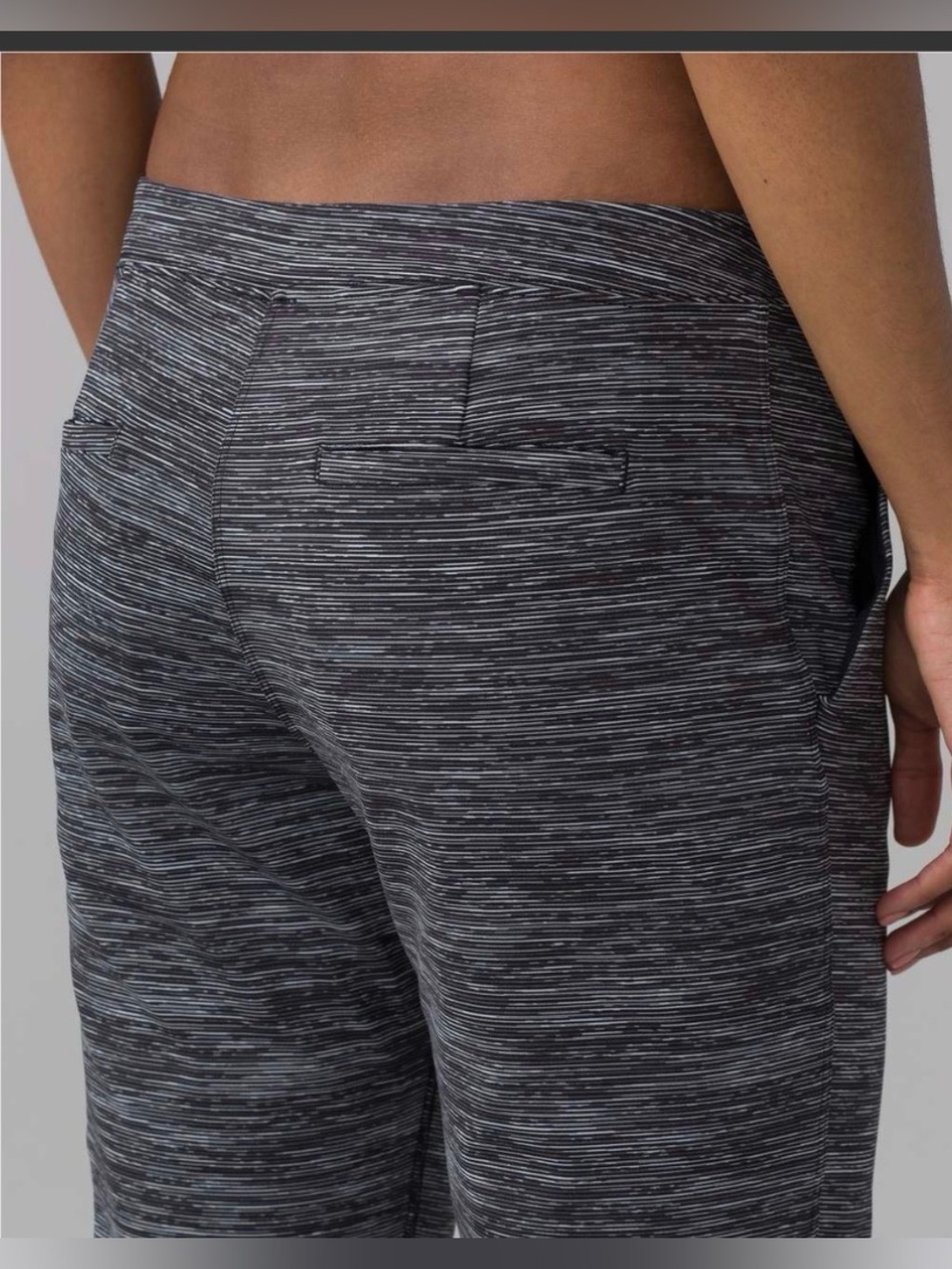 Lululemon Luxtreme Pants Sz 8 Black stripes - Picture 5 of 8